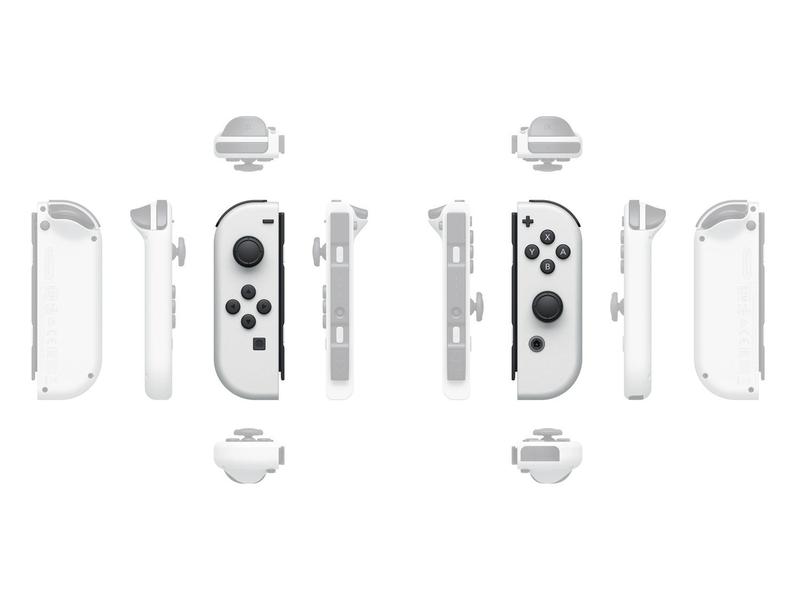 Nintendo Switch OLED 64GB Branco - 1 Par de Controles Joy-Con 7.0